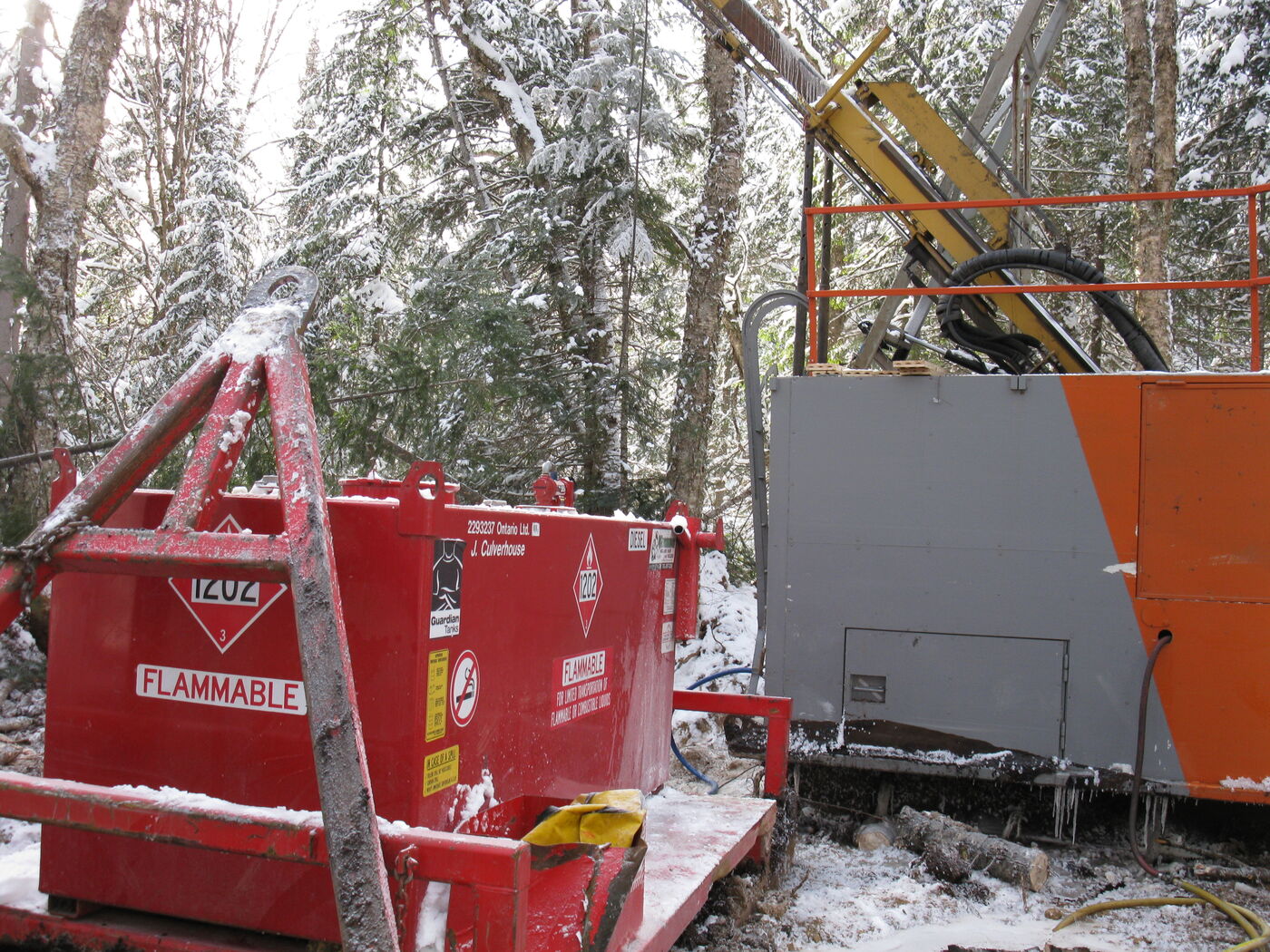 Drill rig on a project